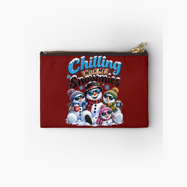 Item preview, Chilling With My Snowmies – Funny Snowman Family Winter Holiday Art designed and sold by Evelashop.
