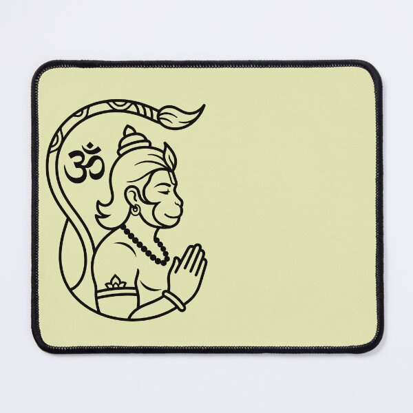 Item preview, Lord Hanuman Devotional Line Art designed and sold by hutofdesigns.