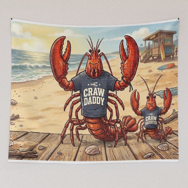 Item preview, Daddy and daughter at the beach designed and sold by GAWPAWshop.