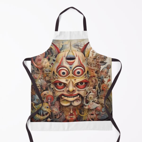Item preview, Abstract Face Demon Surreal Graphic designed and sold by bfunky-visuals.