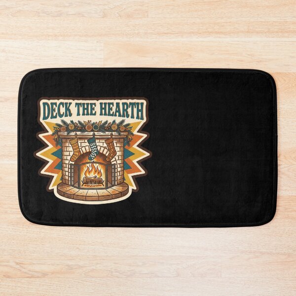 Item preview, Retro 70s Yule Fireplace — Deck the Hearth designed and sold by TheCalmEdit.
