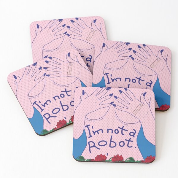 Item preview, I Am Not a Robot Rose Portrait designed and sold by Strike-A-Pose.
