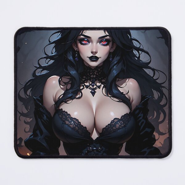 Item preview, Hot Halloween Anime Babe Goth Mommy Waifu Woman designed and sold by Your New Fixation.