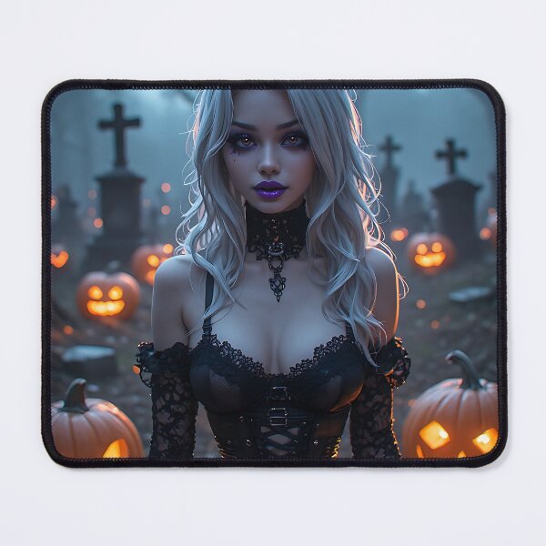 Item preview, Hot Halloween Anime Babe Goth Mommy Waifu Woman designed and sold by Your New Fixation.