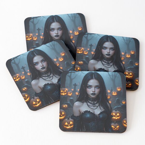 Item preview, Hot Halloween Anime Babe Goth Mommy Waifu Woman designed and sold by Your New Fixation.