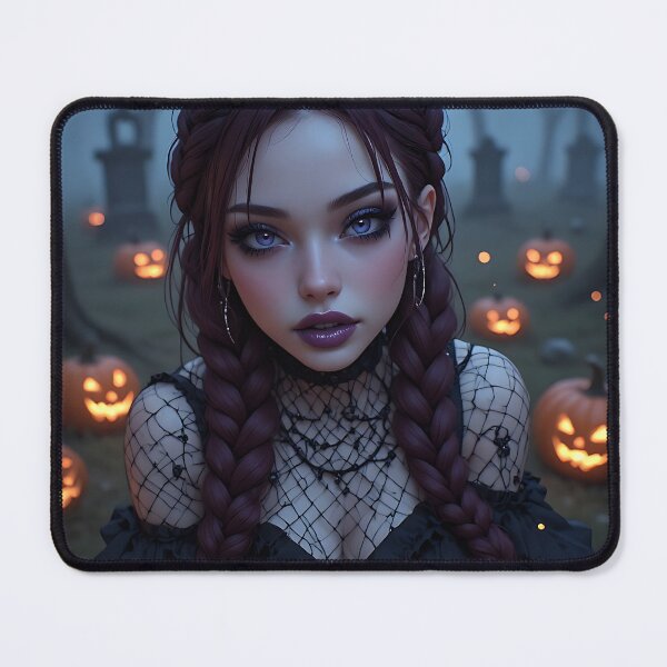 Item preview, Hot Halloween Anime Babe Goth Mommy Waifu Woman designed and sold by Your New Fixation.