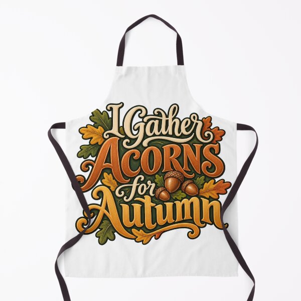 Item preview, Gather Acorns for Autumn Ornate Woodland Type designed and sold by Bikivuno.
