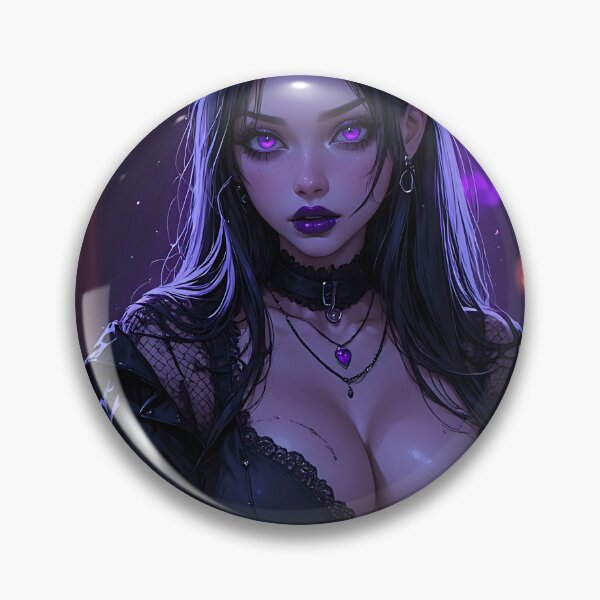 Item preview, Hot Halloween Anime Babe Goth Mommy Waifu Woman designed and sold by Your New Fixation.