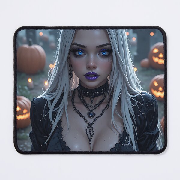 Item preview, Hot Halloween Anime Babe Goth Mommy Waifu Woman designed and sold by Your New Fixation.