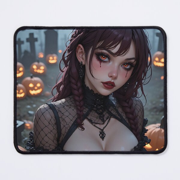 Item preview, Hot Halloween Anime Babe Goth Mommy Waifu Woman designed and sold by Your New Fixation.