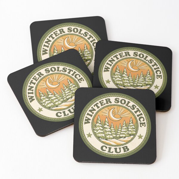 Item preview, Winter Solstice Club — Retro 70s Yule Badge designed and sold by TheCalmEdit.