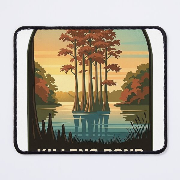 Item preview, Killens Pond State Park Delaware Bald Cypress Vintage WPA Badge Sticker designed and sold by DetourDgn.