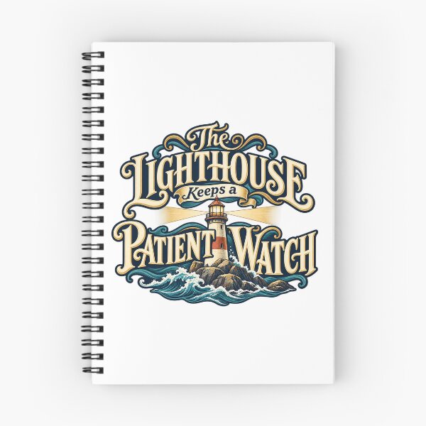 Item preview, Lighthouse Keeps a Patient Watch Nautical Type designed and sold by Bikivuno.