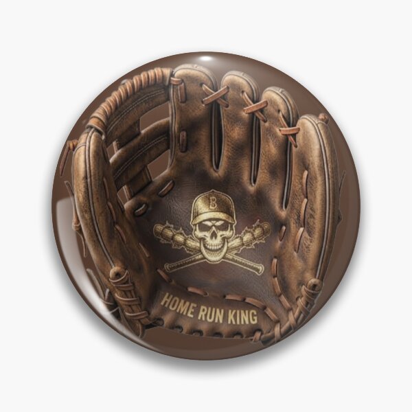 Item preview, Home Run King Skull Vintage Baseball Glove designed and sold by FABIOLART.