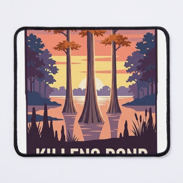 Item preview, Killens Pond State Park Sunset Cypress Trees Delaware Travel Poster Sticker designed and sold by DetourDgn.