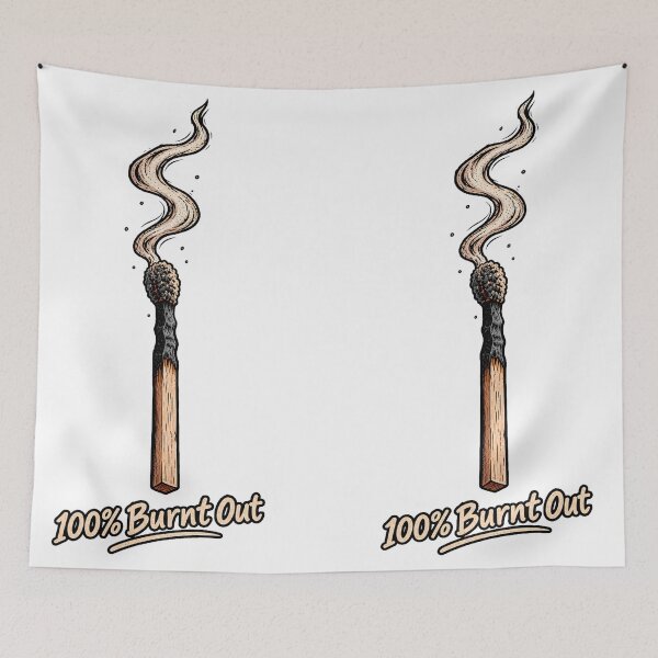 Item preview, 100% Burnt Out Funny Student Finals Week Exam Humor designed and sold by CrazySzoopWorld.