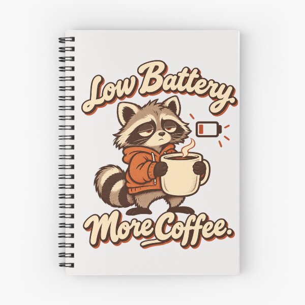 Item preview, Low Battery More Coffee - Funny Coffee Lover designed and sold by MotiveMint.