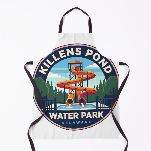 Item preview, Killens Pond Water Park Delaware Summer Slides Circle Badge Sticker designed and sold by DetourDgn.
