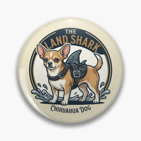 Item preview, The Land Shark – Funny Chihuahua Dog Shark Design designed and sold by Vin  Zzep.