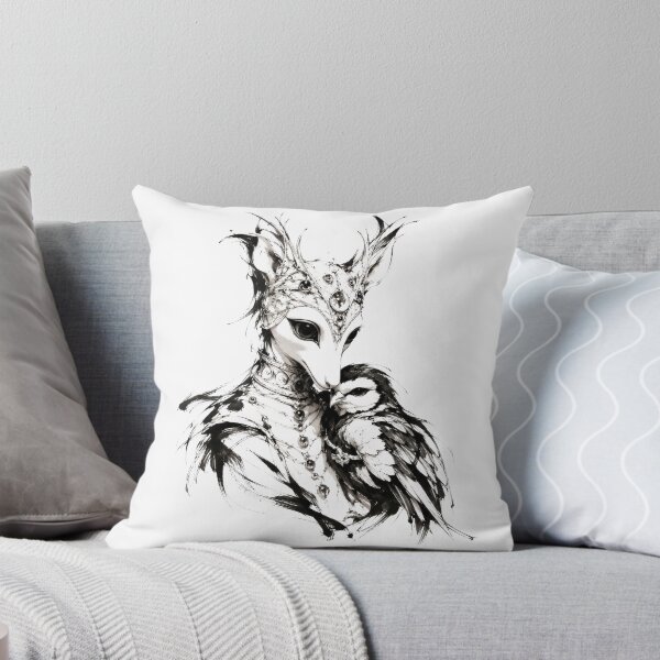 Item preview, Mystical Fox and Bird Ink Portrait designed and sold by GorinART.