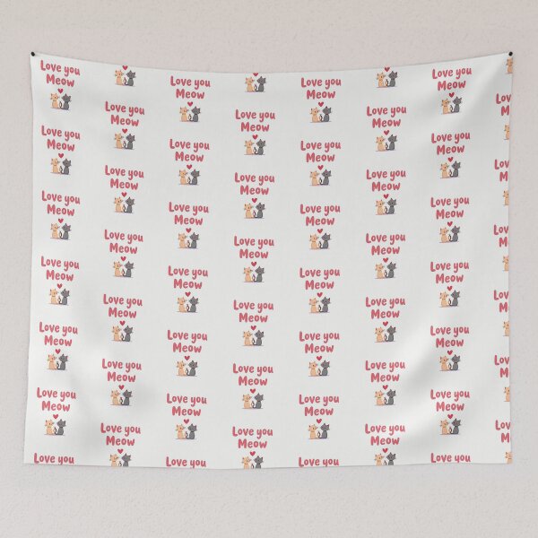 Item preview, Love you Meow designed and sold by Lovely-Cat-Shop.