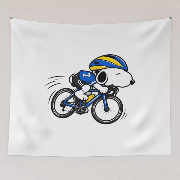 Item preview, Snoopy Cycling – Fast Road Bike Racing Cyclist Sports Design designed and sold by artizallart.