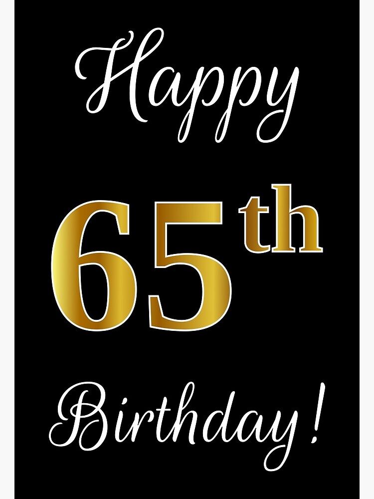 Happy 65 Birthday Images - Printable Template Calendar