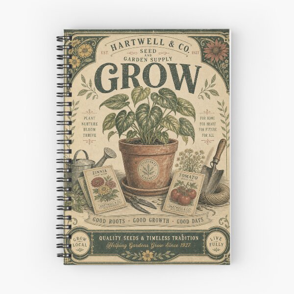 Item preview, Grow Something Good Vintage Botanical Garden Design designed and sold by Jandedan.