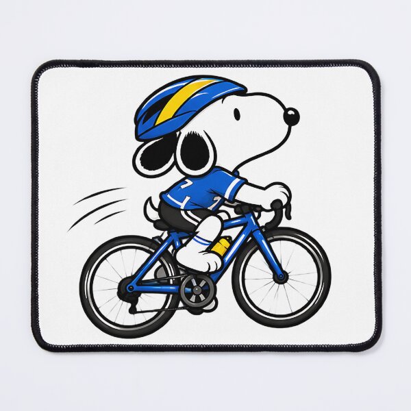 Item preview, Snoopy Cycling – Cute Bicycle Rider Cycling Sports Design designed and sold by artizallart.