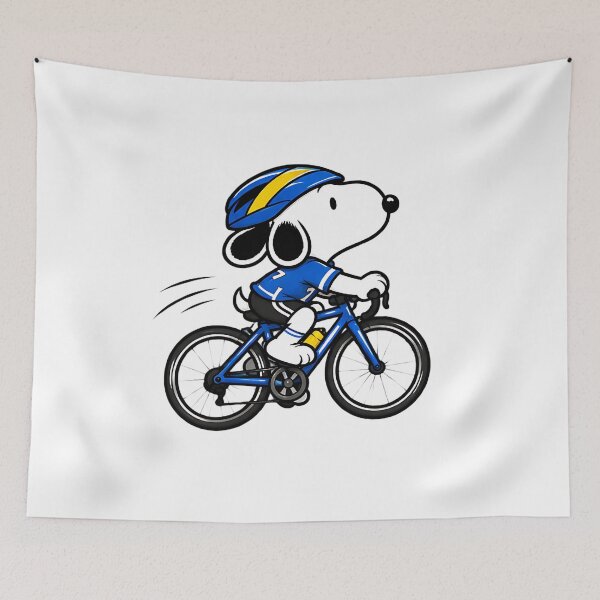 Item preview, Snoopy Cycling – Cute Bicycle Rider Cycling Sports Design designed and sold by artizallart.