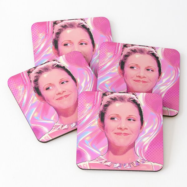 Item preview, Neon Pink Pop Art Space Princess – Holographic Portrait designed and sold by CleverCulture.