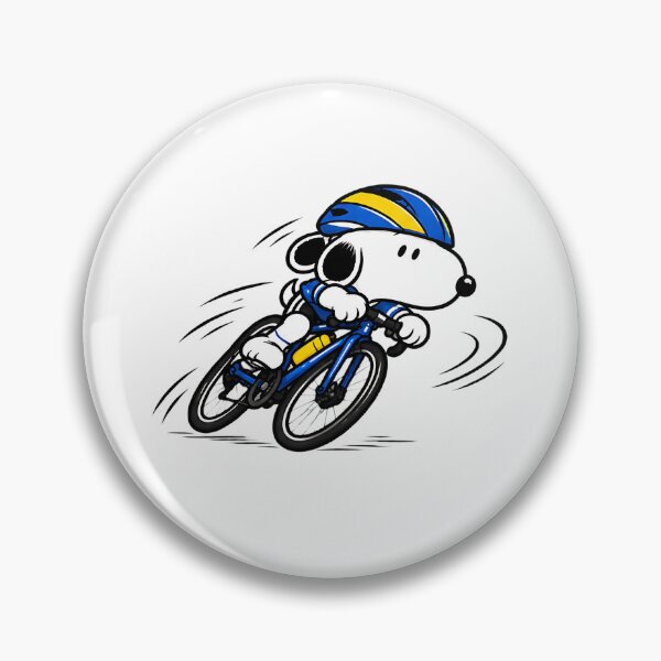 Item preview, Snoopy Cycling – Dynamic Mountain Bike Racing Action Design designed and sold by artizallart.