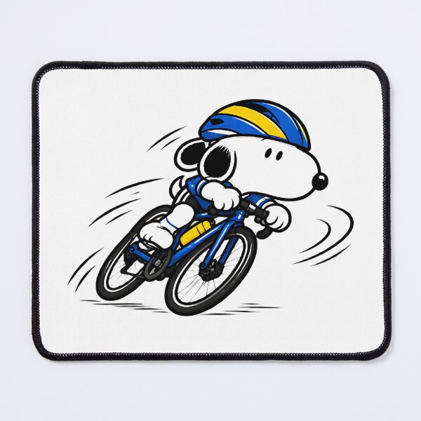 Item preview, Snoopy Cycling – Dynamic Mountain Bike Racing Action Design designed and sold by artizallart.