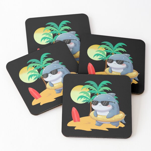 Item preview, Summer Beach Shark designed and sold by Nature's Chibis.