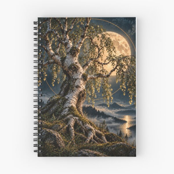 Item preview, Mystical Power Tree – Birch | Dark Mystic designed and sold by Kraftbaum.