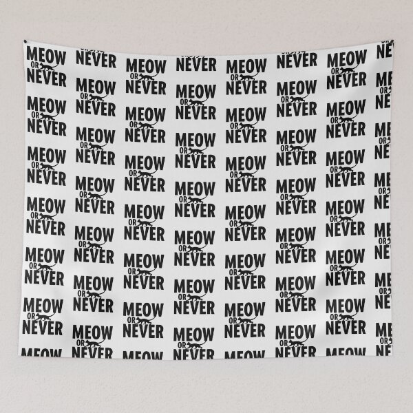 Item preview, Meow or Never designed and sold by Lovely-Cat-Shop.