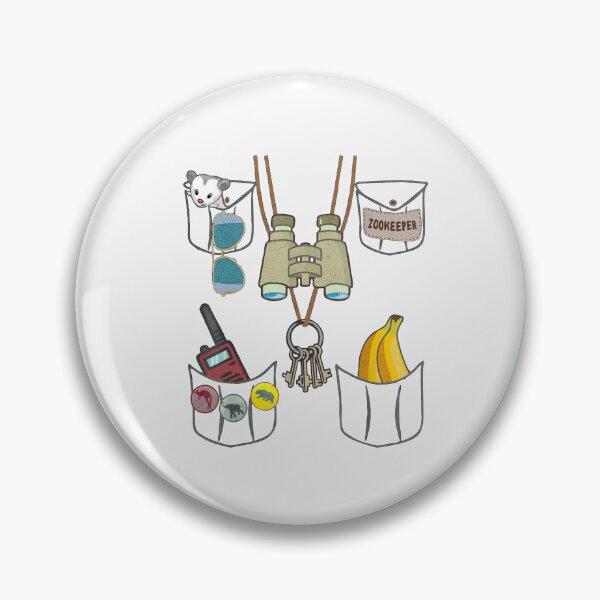 Item preview, Zookeeper Pocket Items Animal Safari Art designed and sold by johanning.