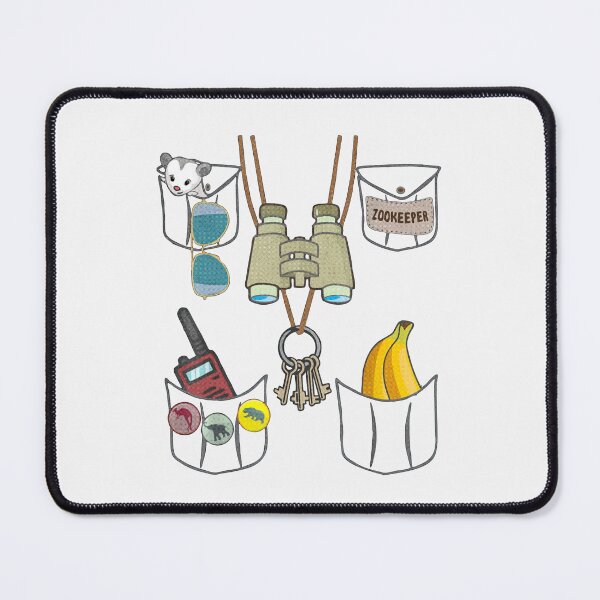 Item preview, Zookeeper Pocket Items Animal Safari Art designed and sold by johanning.