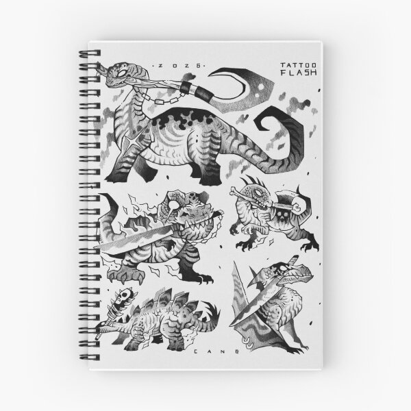 Item preview, Dinosaur Tattoo Flash - Cang.dt designed and sold by cangdt.