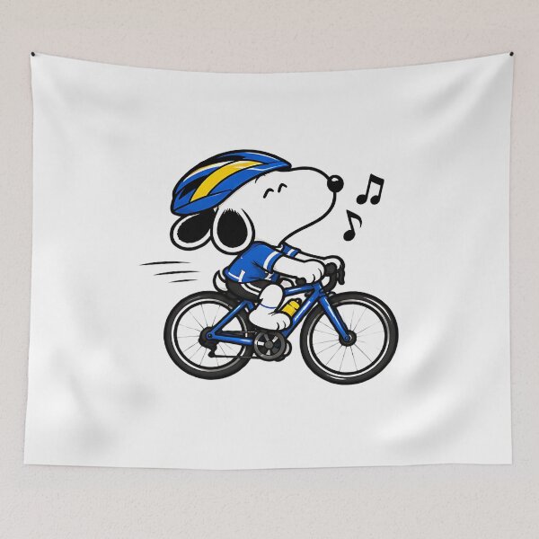 Item preview, Snoopy Cycling – Musical Bike Rider Cute Cycling Design designed and sold by artizallart.