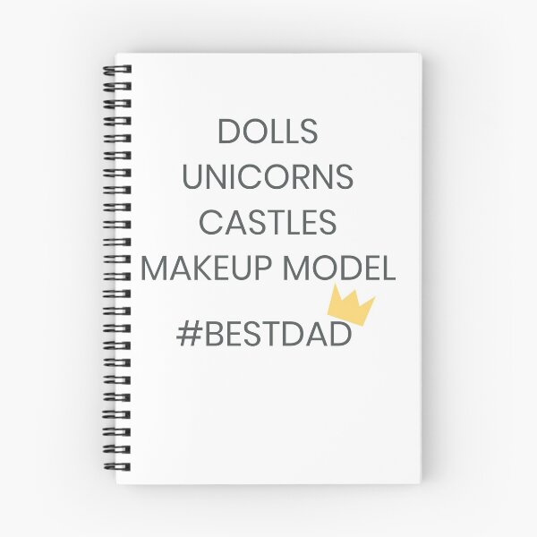 Item preview, Dolls Unicorns Castles Makeup Model BestDad Fathers Day Gif grey designed and sold by we1000.