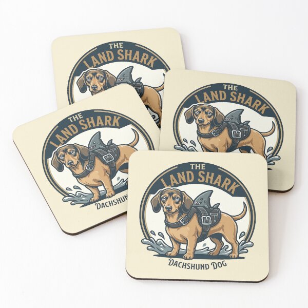 Item preview, The Dachshund Land Shark - Funny Doxie Design designed and sold by Vin  Zzep.