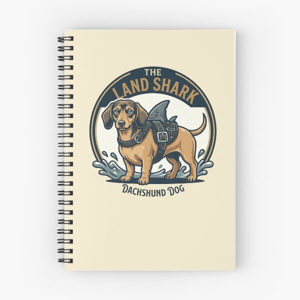 Item preview, The Dachshund Land Shark - Funny Doxie Design designed and sold by Vin  Zzep.