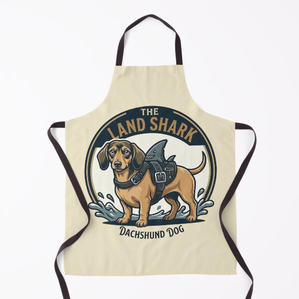 Item preview, The Dachshund Land Shark - Funny Doxie Design designed and sold by Vin  Zzep.