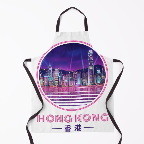 Item preview, Hong Kong Synthwave Neon Skyline Sunset designed and sold by jainaspp.