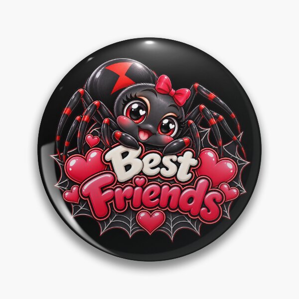 Item preview, Best Friends Black Widow – Cute Kawaii Spider Arachnid Friendship designed and sold by aventi24.