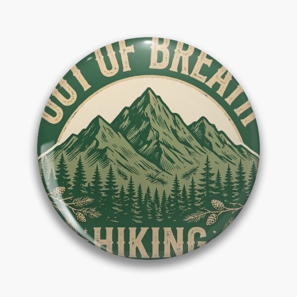 Item preview, Out of Breath Hiking Society Funny Hiking Shirt designed and sold by DripyDesigns.