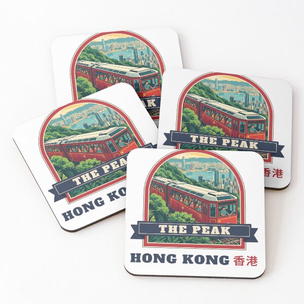 Item preview, The Peak Hong Kong Retro Hill Tram Badge designed and sold by jainaspp.