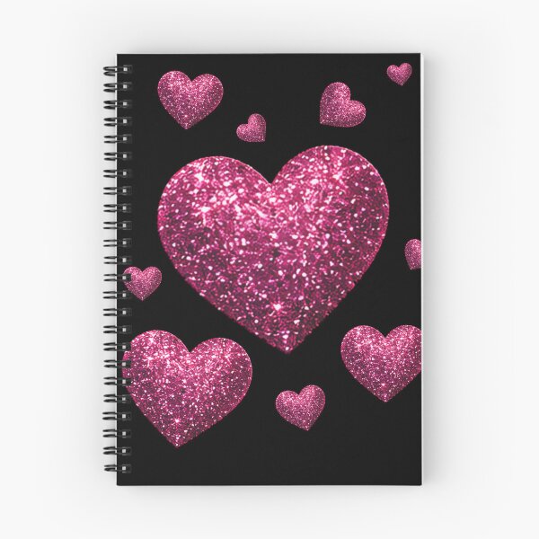 Item preview, 70s 60s Vintage Pink Glitter Hearts Glam Retro Disco Sparkle designed and sold by Jt41.