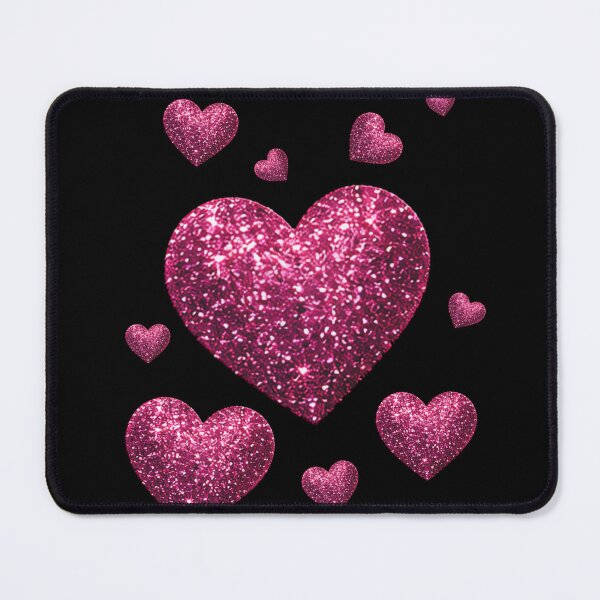 Item preview, 70s 60s Vintage Pink Glitter Hearts Glam Retro Disco Sparkle designed and sold by Jt41.